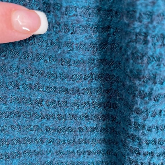 We the Free Cowl Neck Oversized Long Sleeve Sweater Women's Size Large Teal - Picture 6 of 9